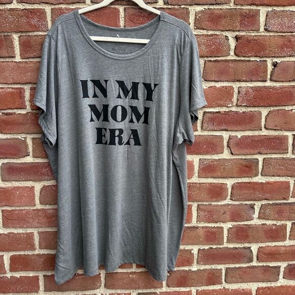 torrid Tops - NWOT Torrid Women's Mom Era Classic Fit Signature Jersey Crew Neck Tee Gray 5X